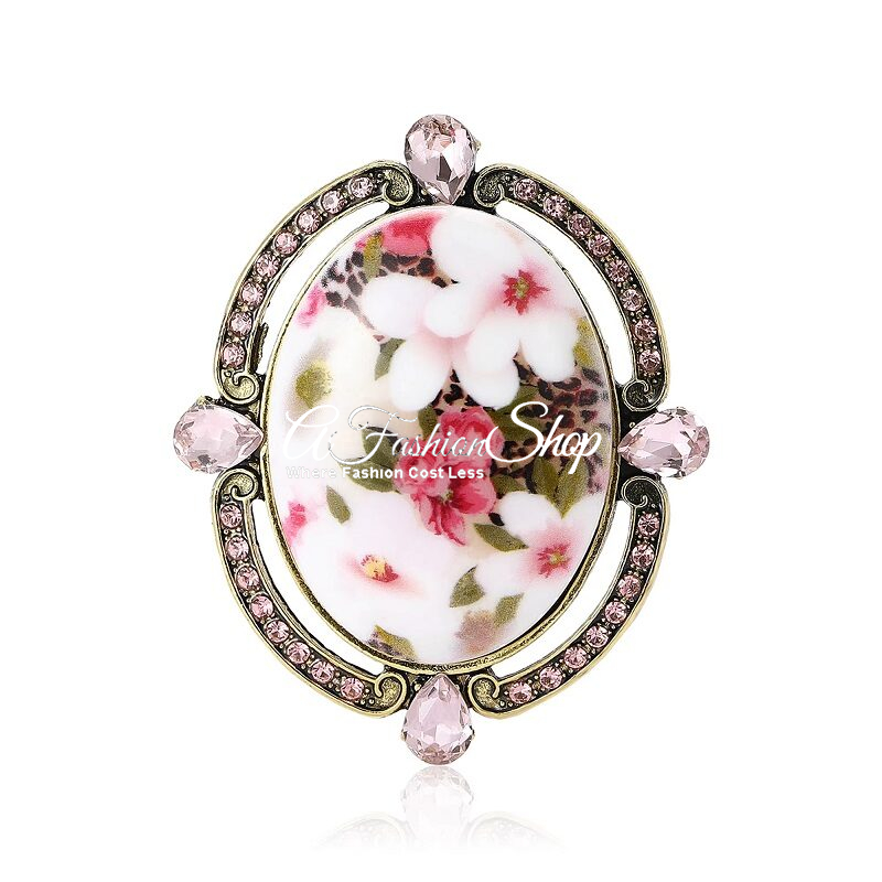 Boho Chic Bridemaids Corsage Brooch – Pink
