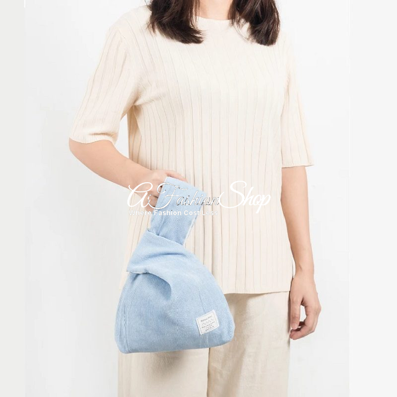 Lightweight Wristlet Corduroy Style Purse