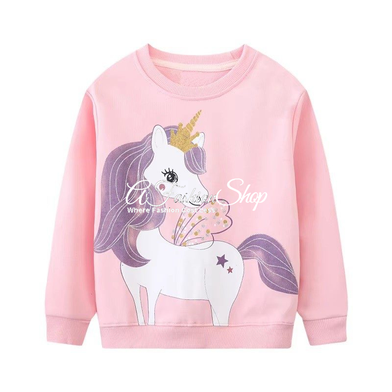 Jolie Girl Autumn Sweater Magical Unicorn