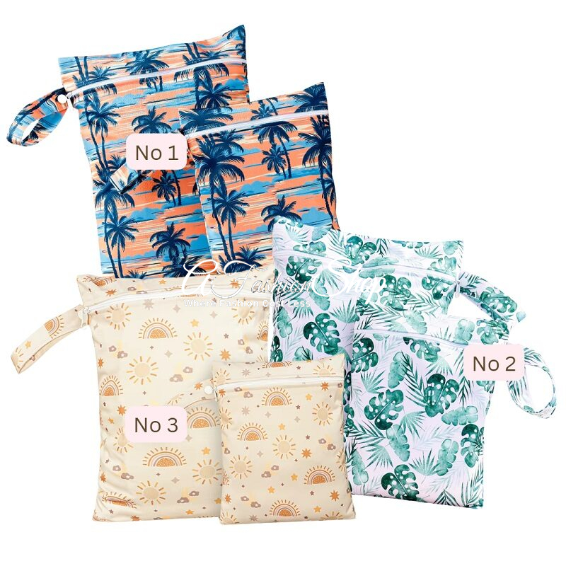 Beach Lingo: Baby Essential Set of Two Diaper Bags
