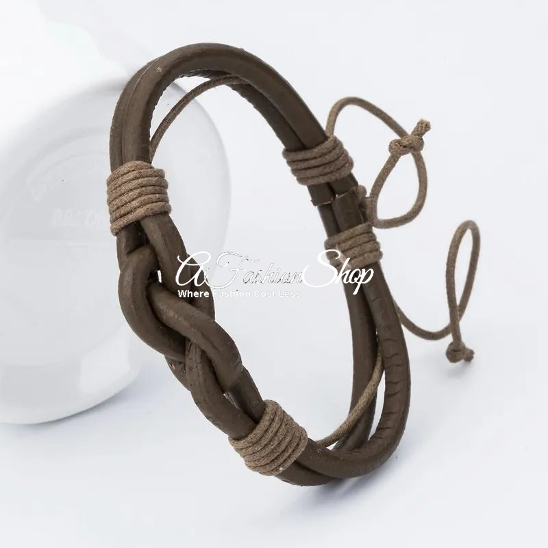 Amigos Leather Bracelet Unbroken Knot