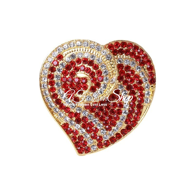 Famous Love Loretta Heart Brooch
