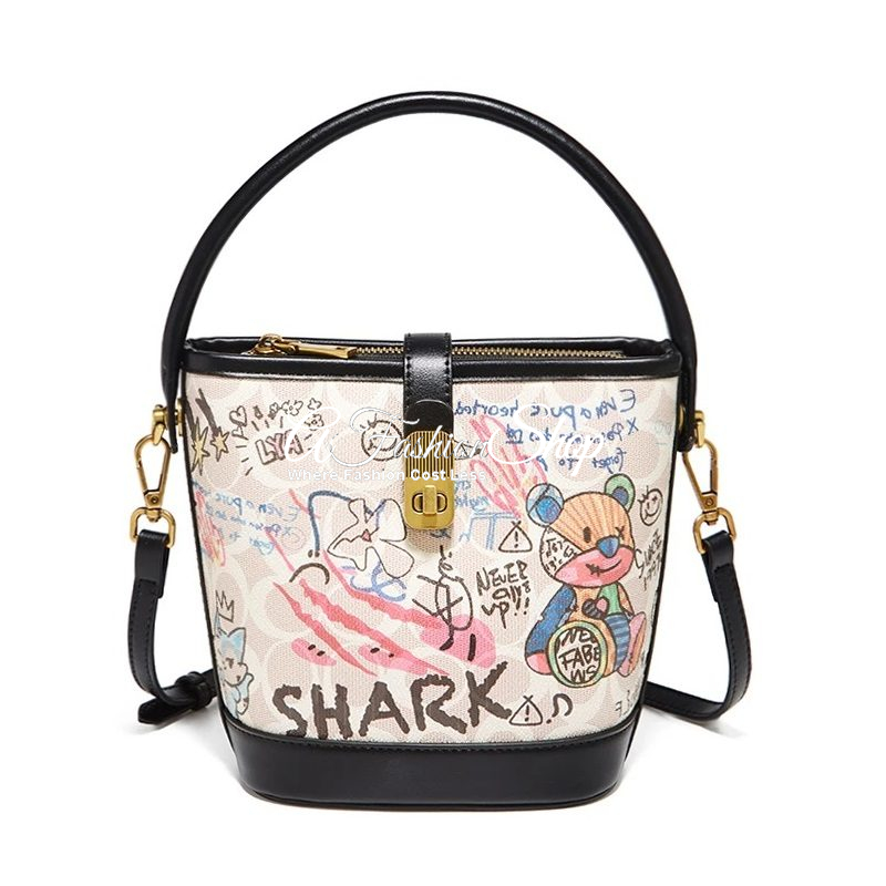 Teddy Graffiti With Long Strap Crossbody