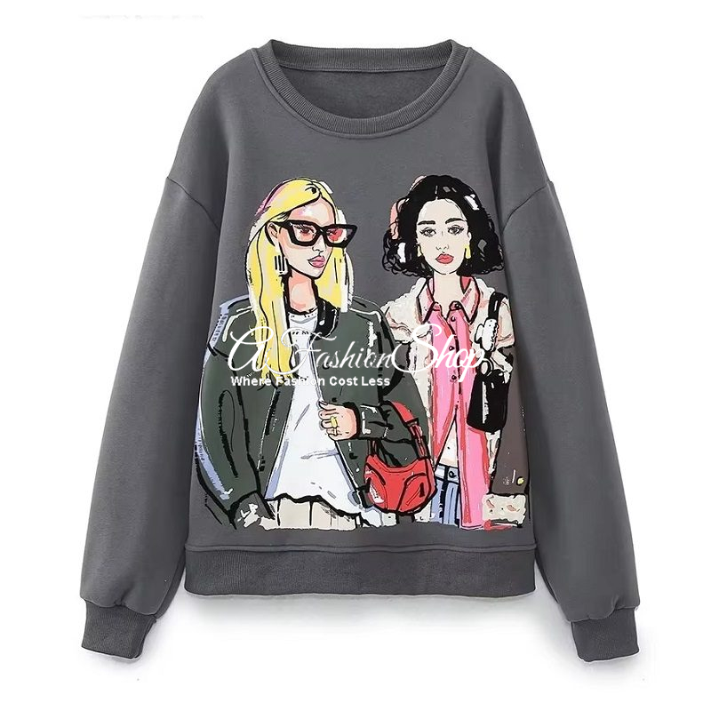 Crewneck Sweater 2CLEO Girls Sweater
