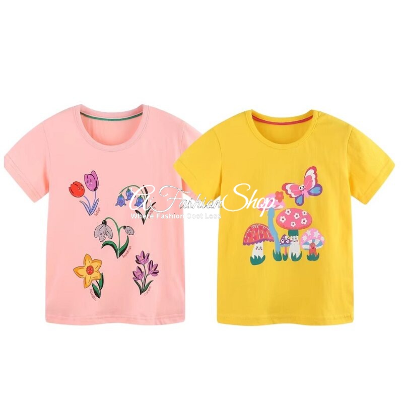 Jolie Girl Short Sleeve T-Shirt Butterfly
