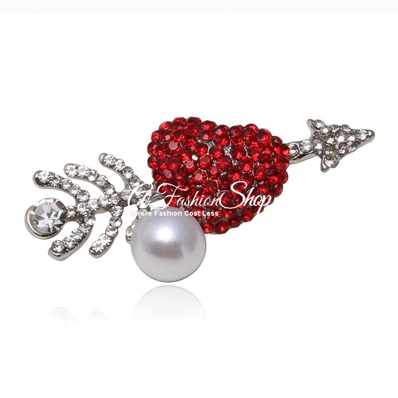 Famous Love Shakespeare Heart Brooch