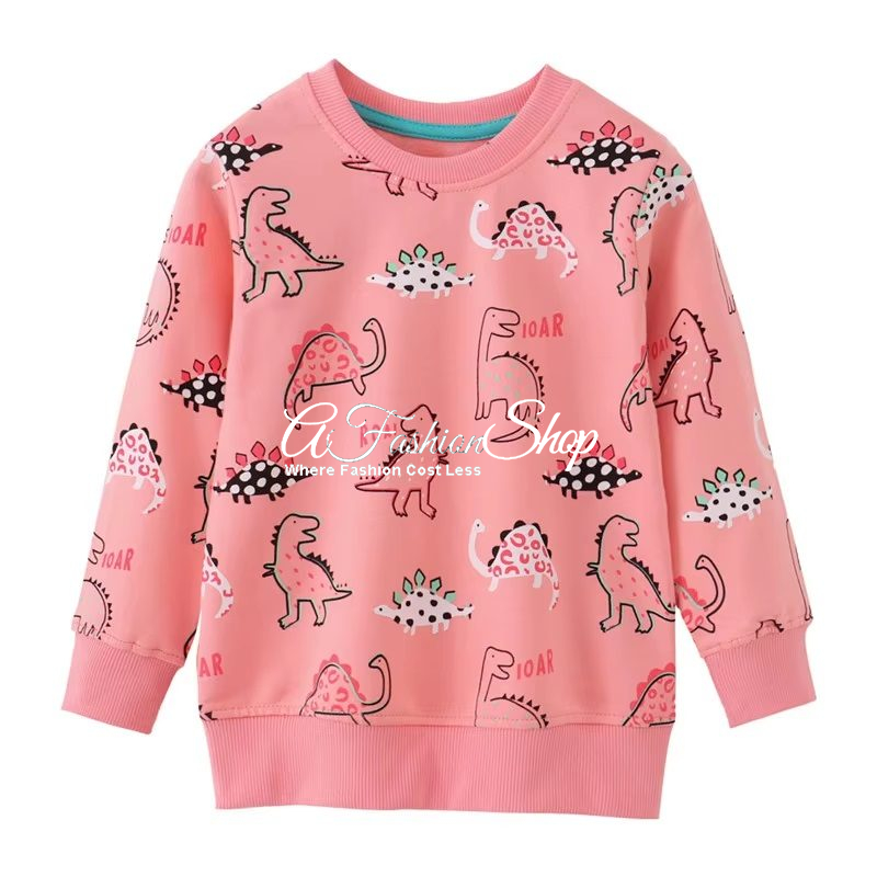 Kids’ Dinosaur Print Cotton Sweatshirt