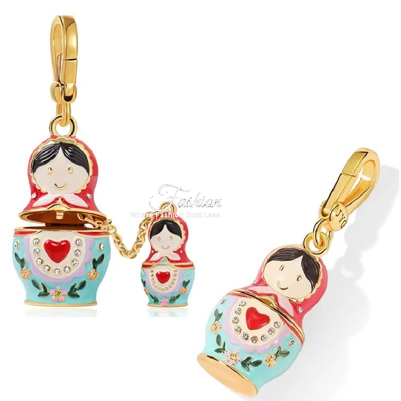 Hand-painted Matryoshka Russian Doll Pendant