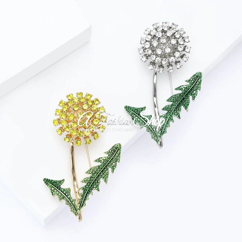 Dandelion Shimmering Brooch Silver/Gold