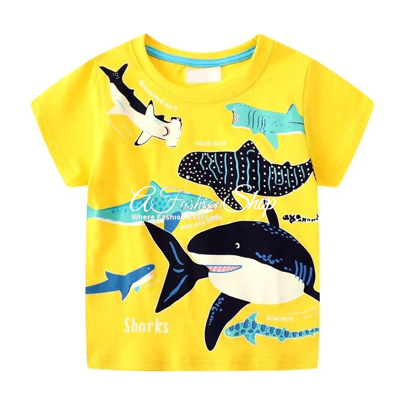 Yellow Boy T-Shirt Whaley Shark