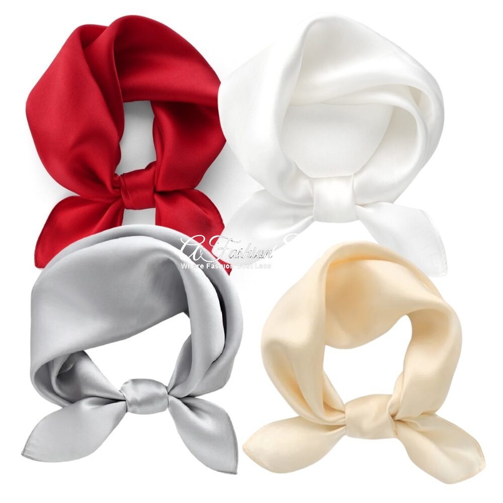 Pure Silk Scarf Solid Color 52 Square