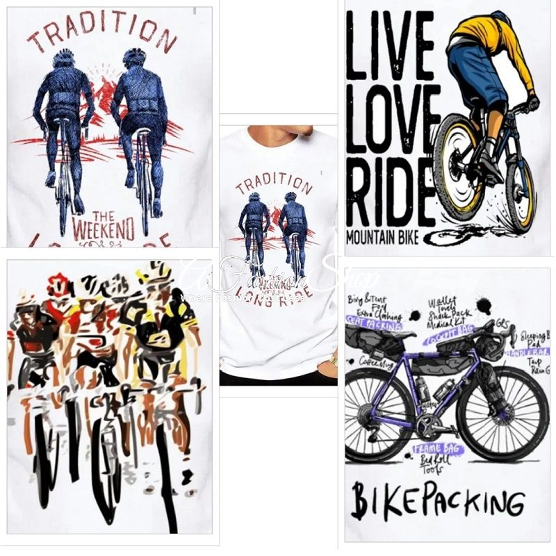 Men’s Cotton T-shirt Bikers Love Ride
