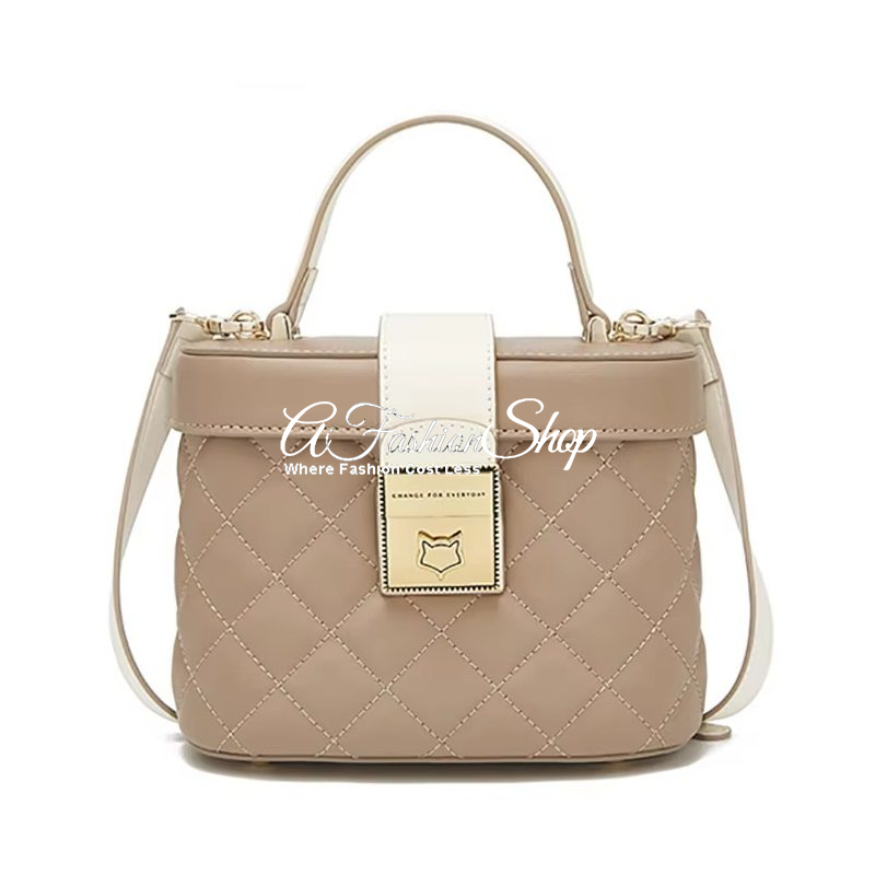 Mini Studio Box Leather Top Handle Bag