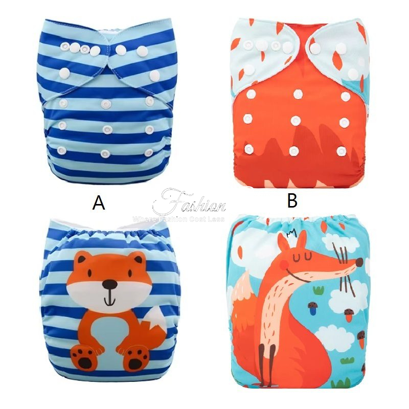 Reusable Eevie Diaper Vixey The Fox 3-15kg