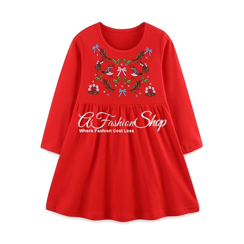 Joyful Red Dress by Jolie Girl