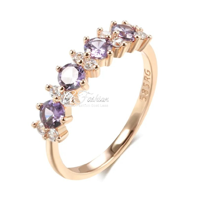 Hyacinth Purple Eternity Ring Jewelry
