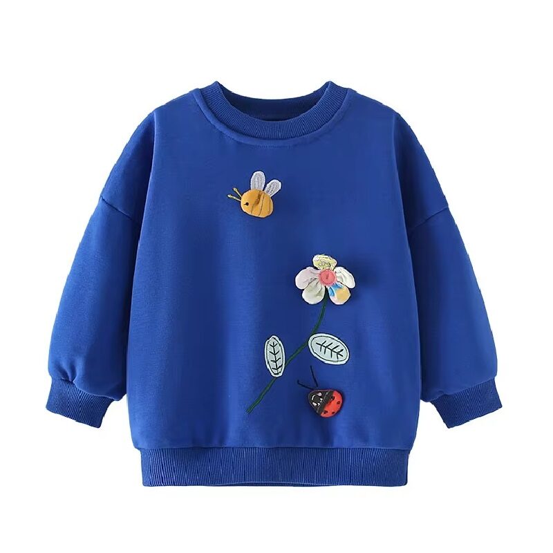 Floral Fun Blue Sweatshirt