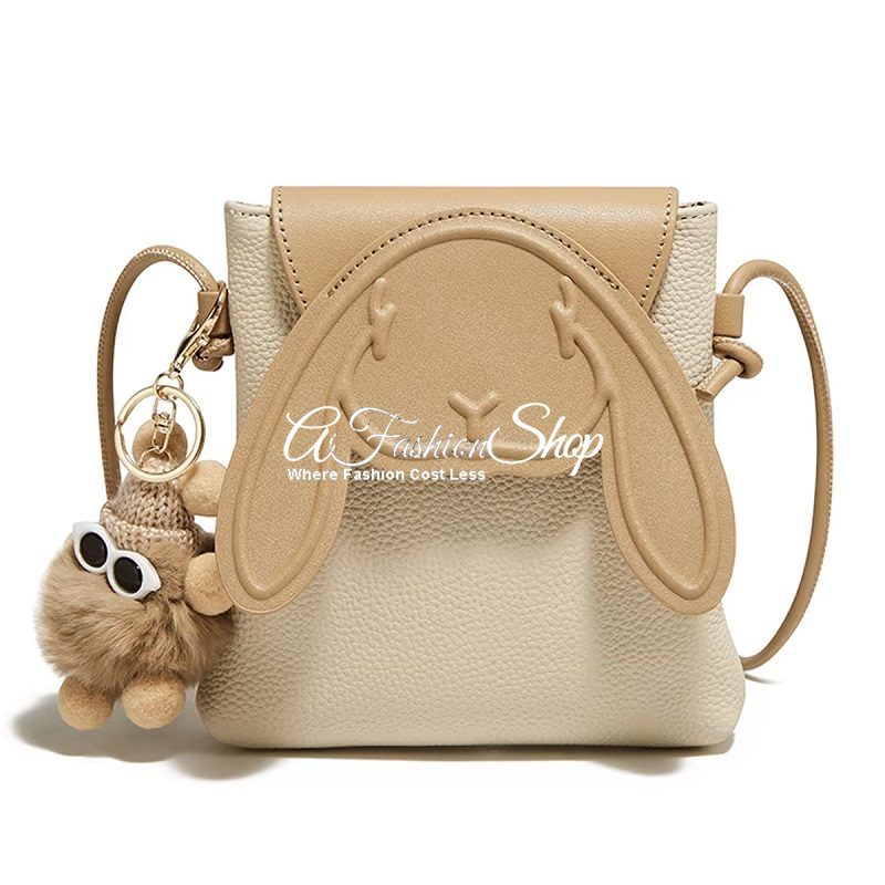 Cute Bunny Charm Phone Sling Bag Purse