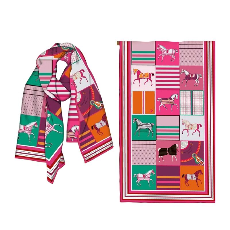 Maison Lune Long Scarf Mare Silk