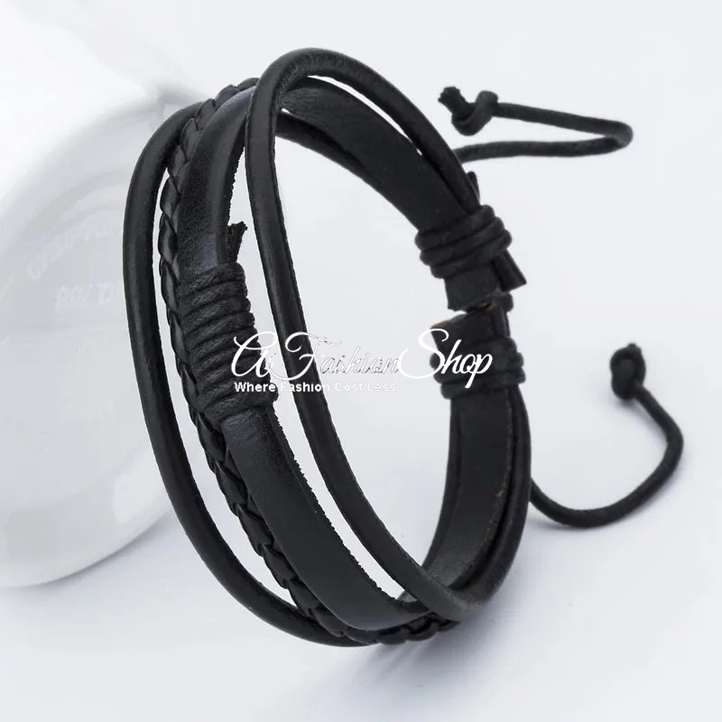 Amigos Bracelet Tri Strand Leather