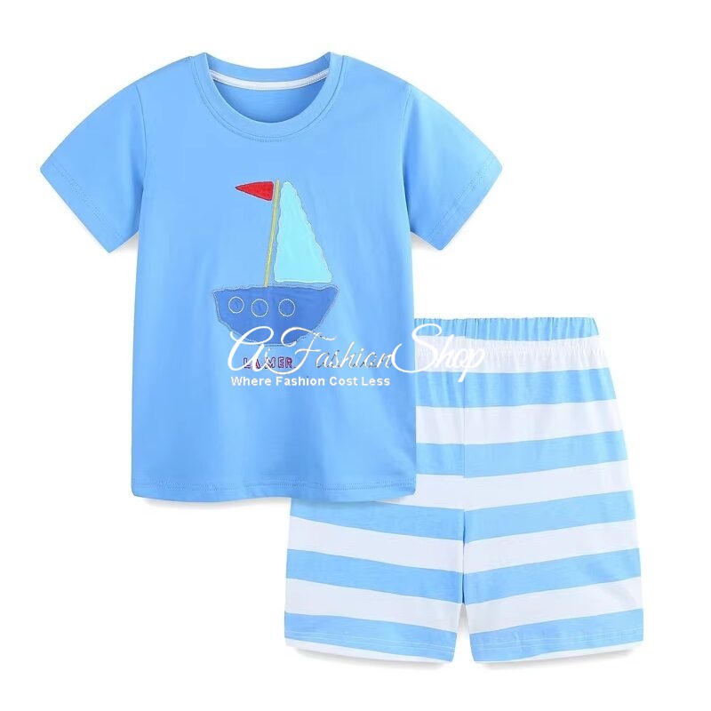 Blue Sea Summer Set 2-pc Tee+Short