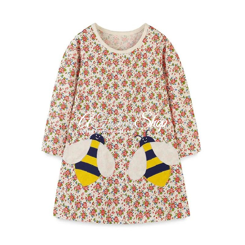 Girl’s Short Dress Flower Queen Bee