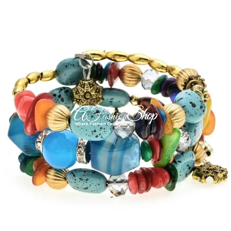 Hawaiian Stackable Beaded Bracelet Lilo