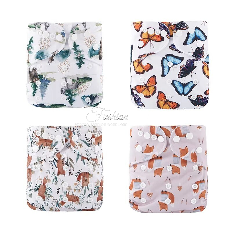 Baby Diaper Cover Foxy Loulou Friends Set of 4
