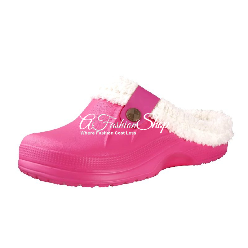 UrbanFrost Comfort Skid-Resistant Slippers Hotpink