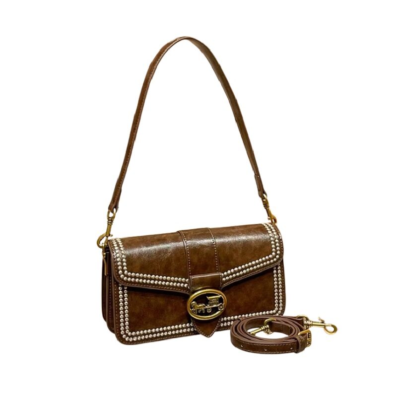 The Equestrian Studded Baguette Crossbody