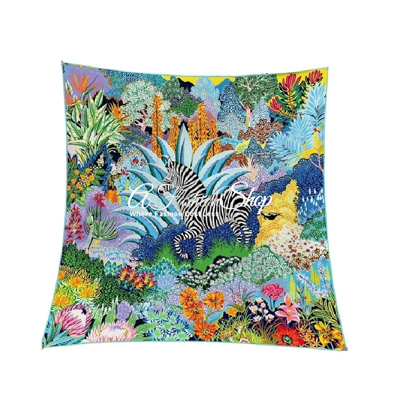 Enchanted Safari Silk Square Scarf