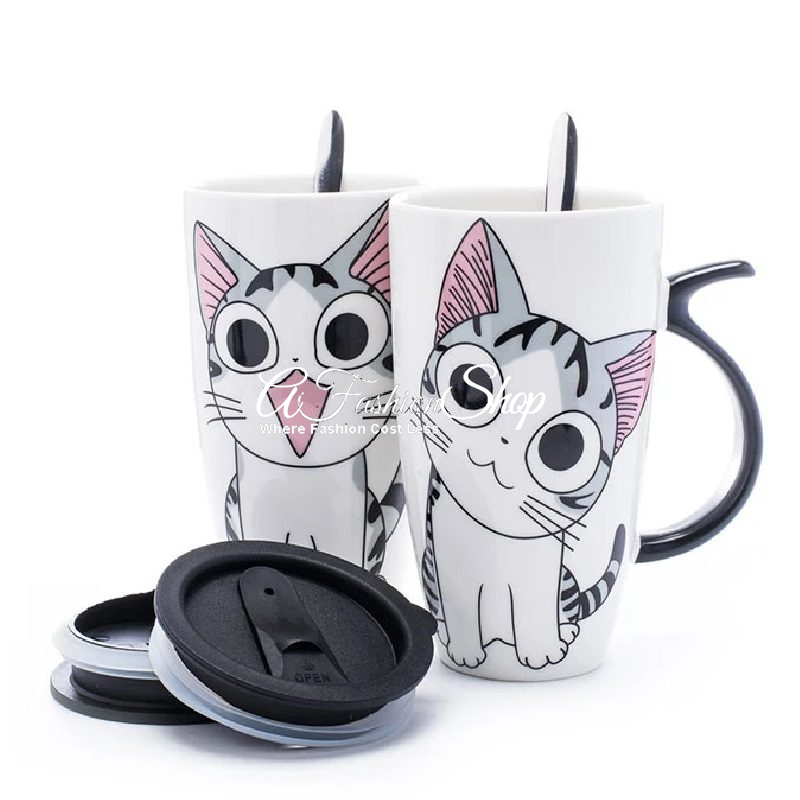 Wonderful Chi’s Cat Mug Coffee with Lid