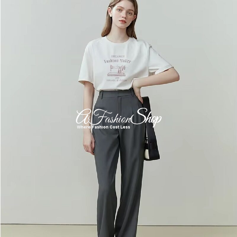 French Dreamer Cotton Graphic T-Shirt