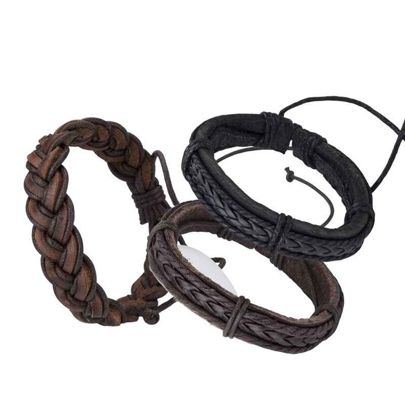 Hand-Woven Men’s Bracelet Braided Medium-Sized