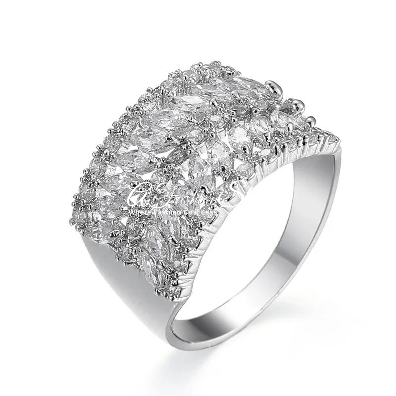Bling Crystal Eternity Wedding Band