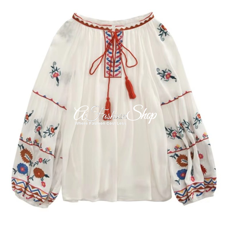 Spring Bohemian-Inspired Calla Blouse
