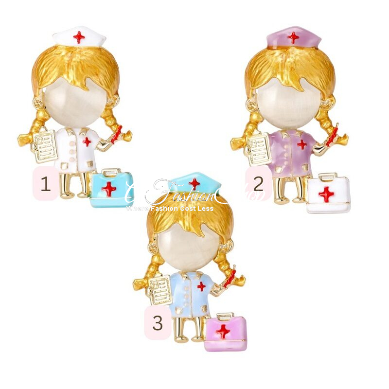 Sister Pin Your Style Brooch Nurse Figurine
