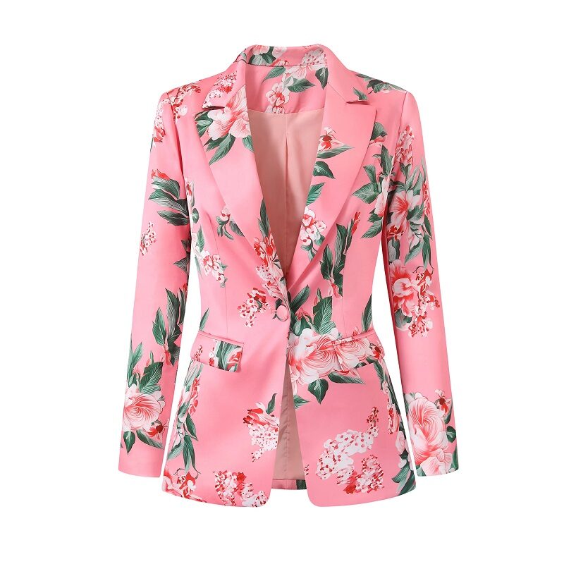 Rosy Bloom Power Blazer