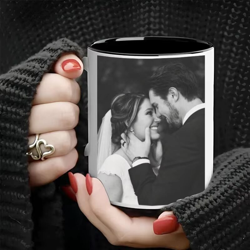 Custom Photo & Message Love Mug (Double-Sided Print)