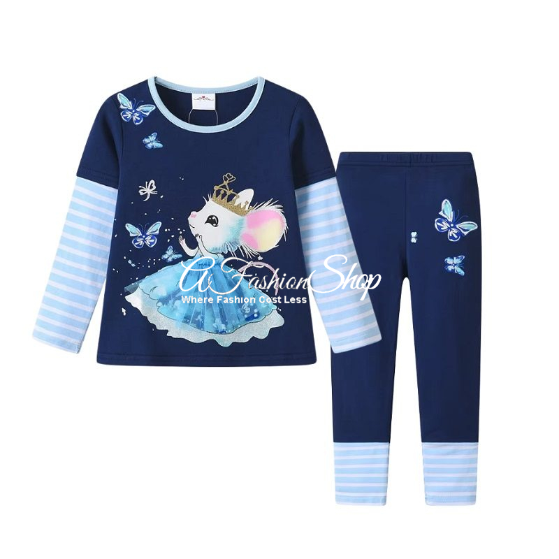 Milo Striped Bobo Girl Sleepwear Top Legging