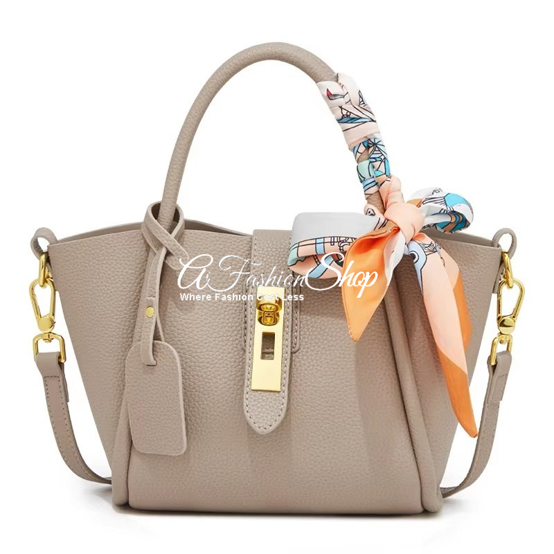 Palermo Satchel Silk Scarf Wrapped Handle