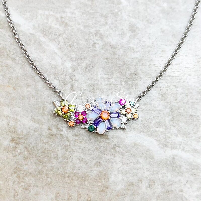 Summer25 Flower Necklace Silver Necklace