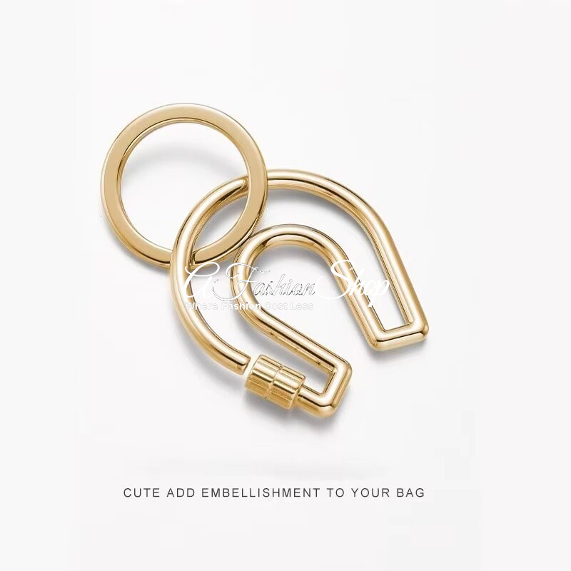 Horseshoes Keychain Stainless Steel Lucky Charm