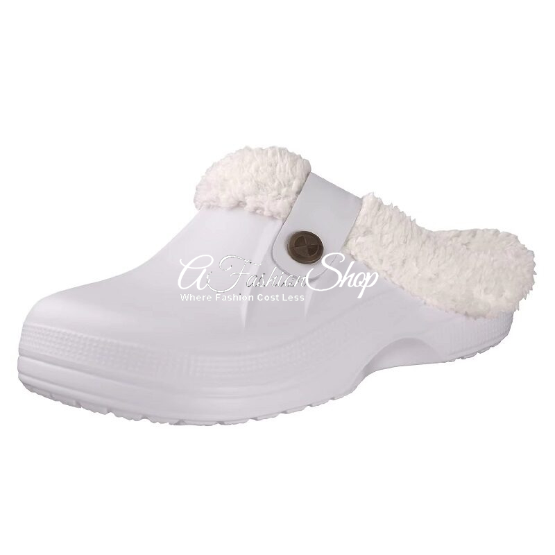 Hera Comfy Mule Skid-Resistant Sole White