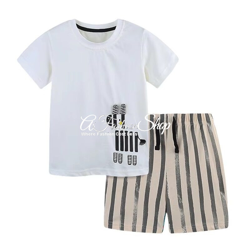 Cozy Zebra Vibes 2-pcs Short Set