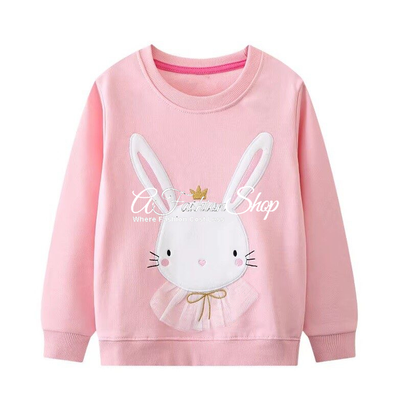 Jolie Girl Princess Bunny Color Pink Sweater