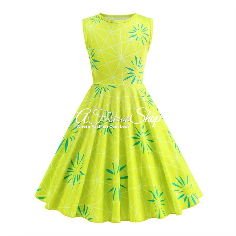 Inside Out Joy Happiness Costume Party Dress