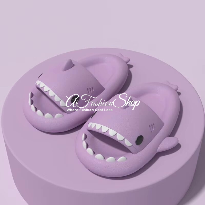 Shark Sandal EVA Non Slip-On Purple