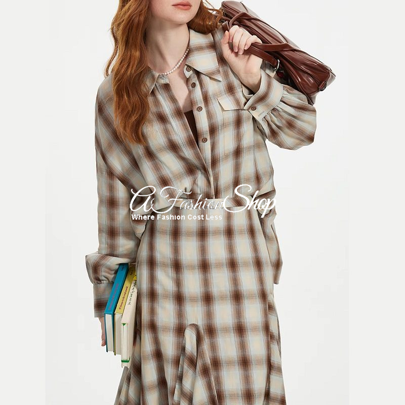 Tartan Plaid Cotton Button-Up Shirt