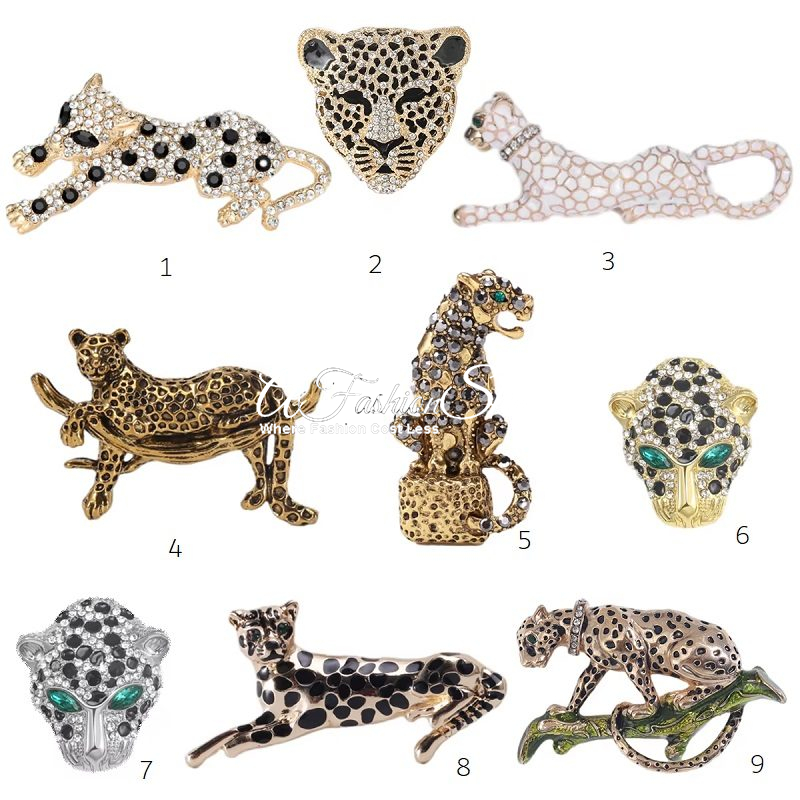 Classic Animal Brooch Crystal Figurine